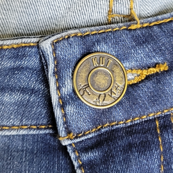 Kut from the Kloth Straight Leg Jeans Mid Rise 4 Womens Blue Stretch KP782MA2 - Picture 13 of 13
